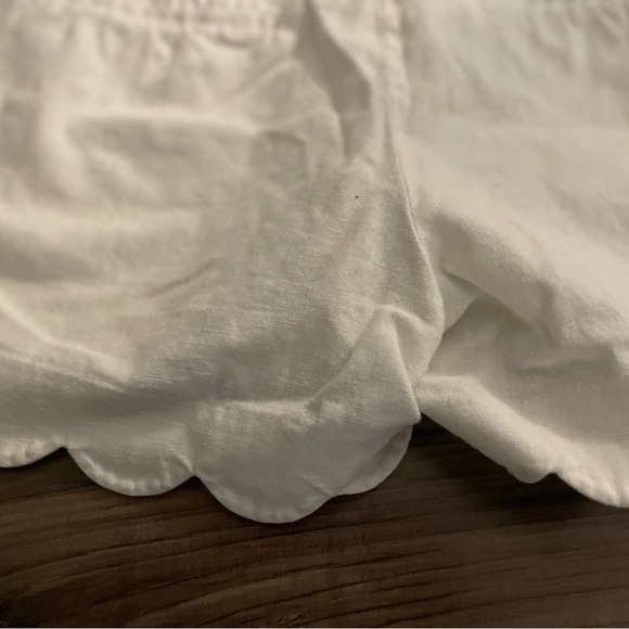 J. Crew White High Waist Scalloped Shorts - Picture 5 of 6